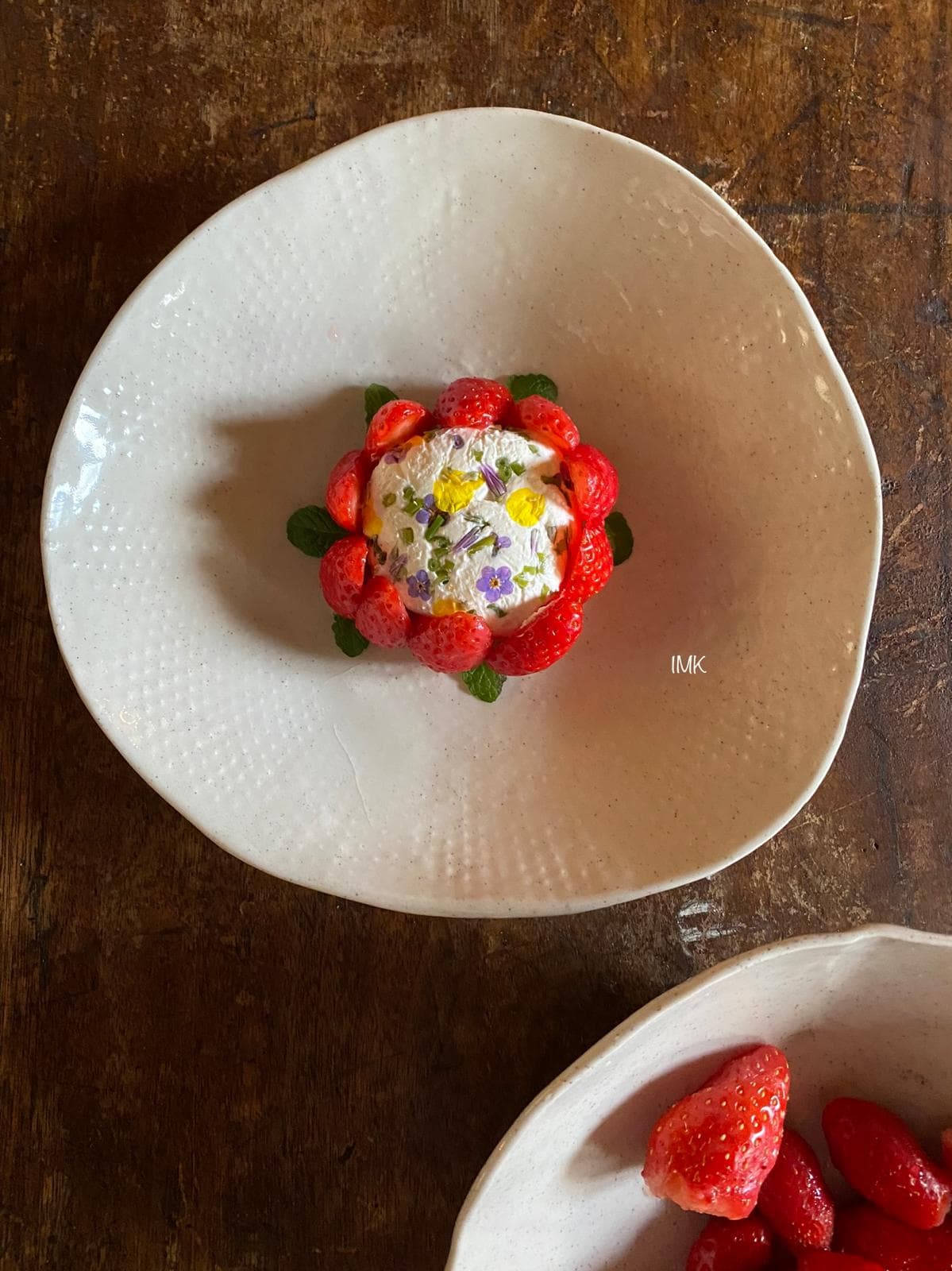 Plat gastronomique d'un dîner privé