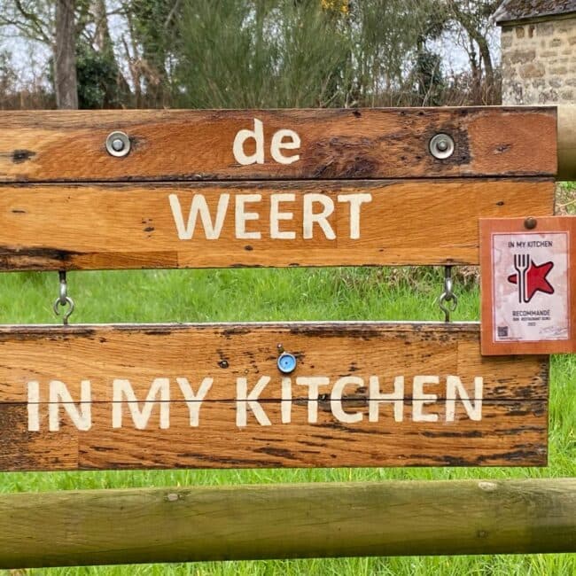 Enseigne en bois artisanale In My Kitchen de Weert